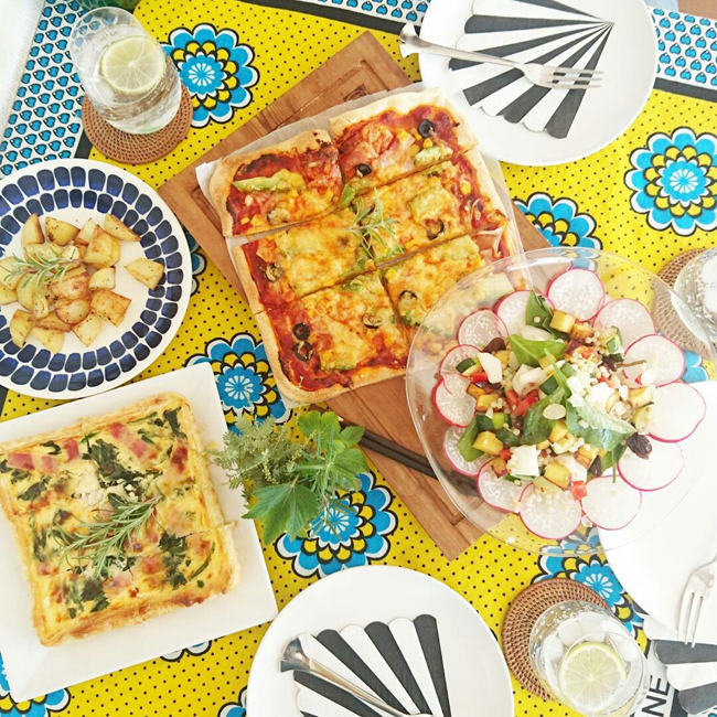 アフリカ布テーブルクロス