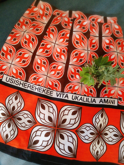 カンガのスカート