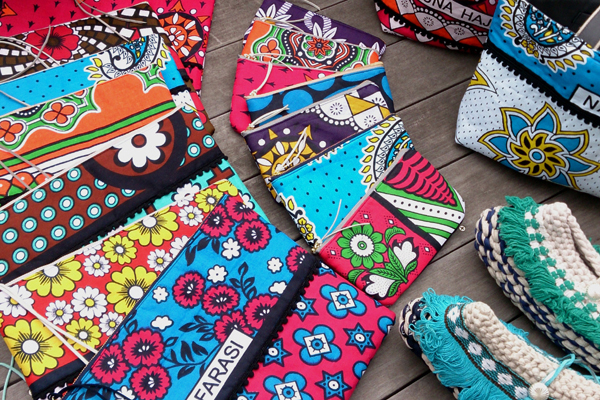 カンガ バッグ｜アフリカ布 バッグ｜アフリカ布のクラッチバッグ