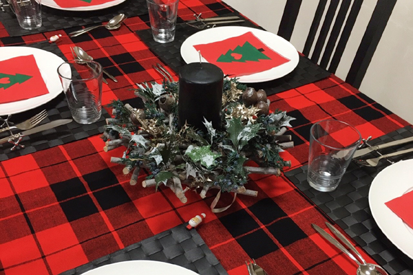 クリスマスのテーブルクロス