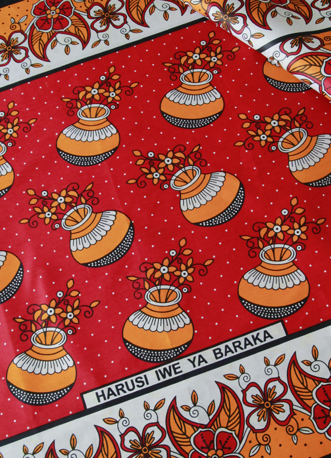 アフリカ布_赤