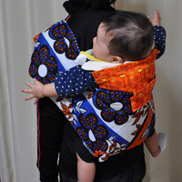 アフリカ布　カンガ　おんぶ紐