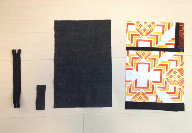 カンガポーチの作り方1