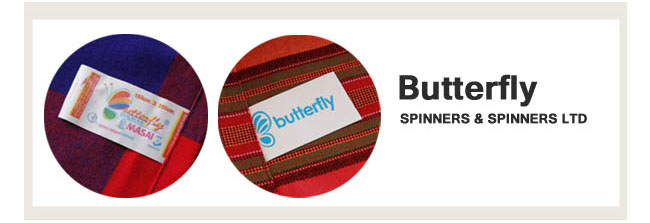 マサイ布_バタフライ