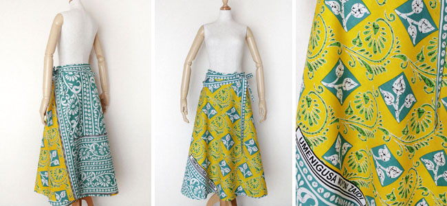 アフリカ布スカート