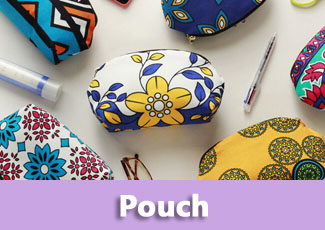 アフリカ布ポーチ