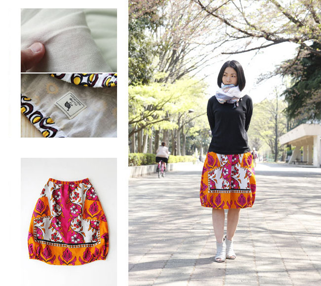 アフリカ布スカート