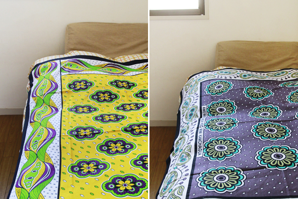 カンガ 使い方｜アフリカ布 インテリア｜アフリカ布 模様替え