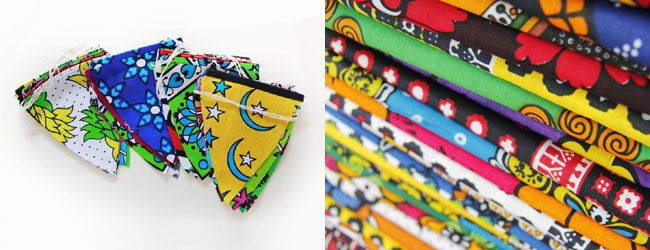 アフリカ布ガーランド