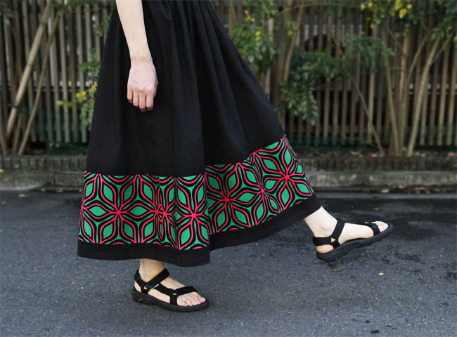 カンガのスカート