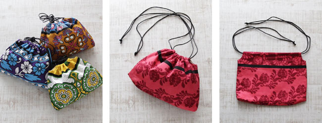 カンガの巾着ショルダー